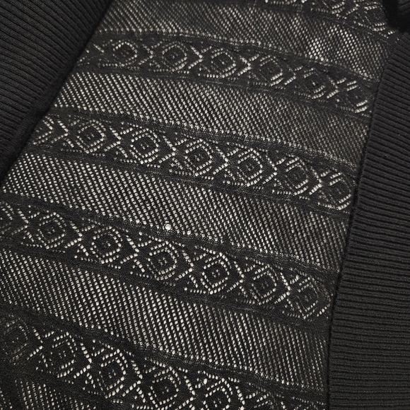 Smart Set Black Open Knit Bolero Shrug - Picture 4 of 7